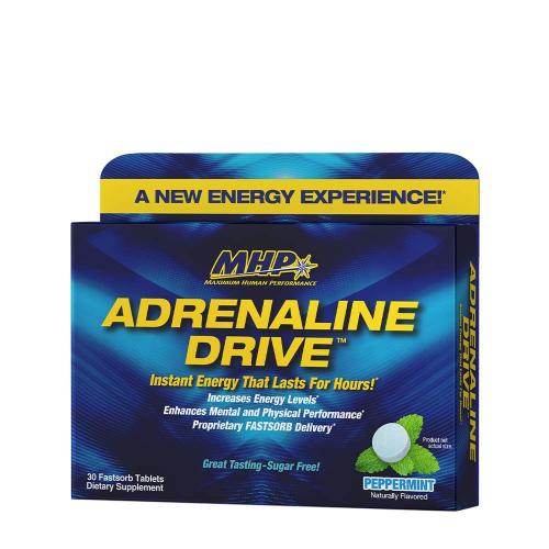 MHP Adrenaline Drive: Fast Acting Energy Mint - Energiafokozó (30 Tabletta, Borsmenta)