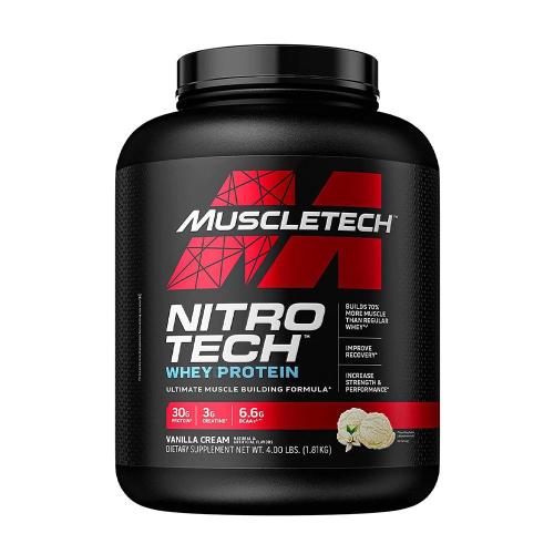 MuscleTech Nitro-Tech™ - Tejsavófehérje Formula (1.81 kg, Vanília)