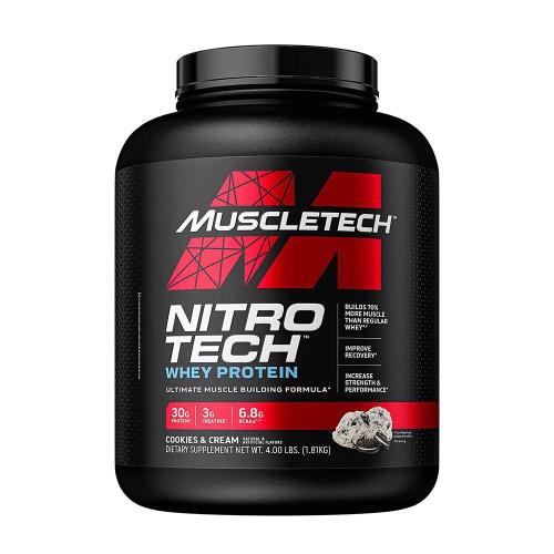 MuscleTech Nitro-Tech™ - Tejsavófehérje Formula (1.81 kg, Csokis Keksz és Krém )