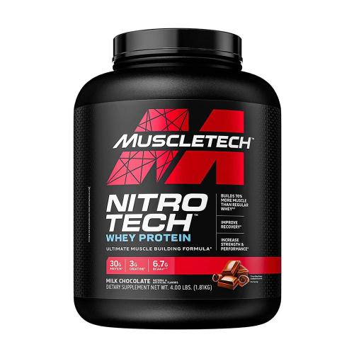MuscleTech Nitro-Tech™ - Tejsavófehérje Formula (1.81 kg, Tejcsokoládé)