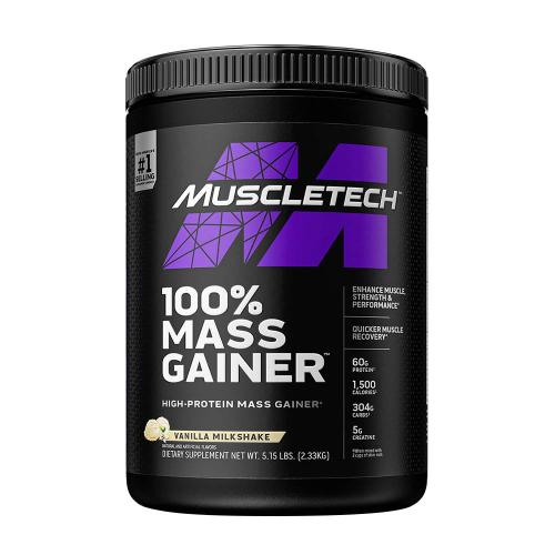 MuscleTech 100% Mass Gainer - Tömegnövelő (2.3 kg, Vaníliás Tejturmix)