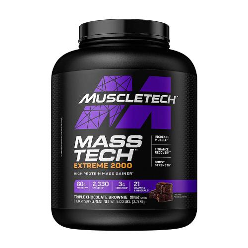 MuscleTech Mass-Tech Extreme 2000 (2.72 kg, Tripla Csokoládés Brownie)