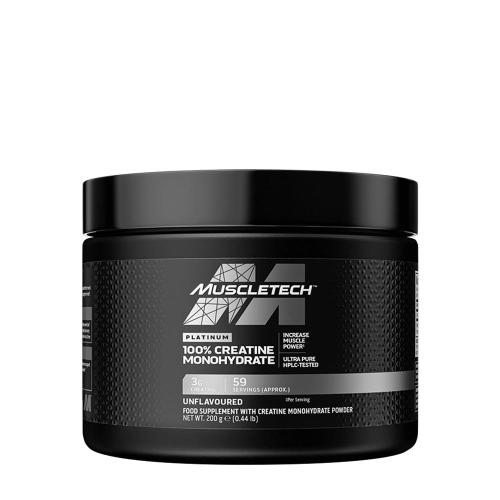 MuscleTech Platinum 100% Creatine Monohydrate (200 g, Ízesítetlen)