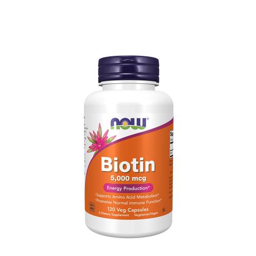 Now Foods Biotin 5000 mcg (120 Veg Kapszula)