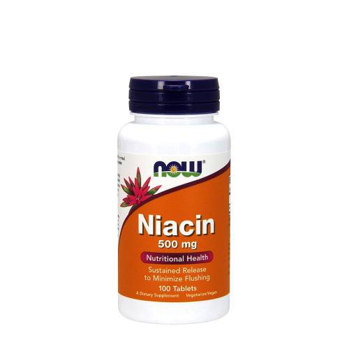 Now Foods Niacin 500 mg (100 Tabletta)