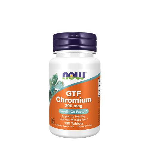 Now Foods GTF Chromium - Élesztőmentes Króm-kelát (100 Tabletta)