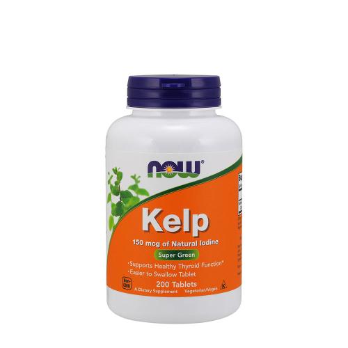 Now Foods Kelp - Természetes Jód 150 mcg (200 Tabletta)