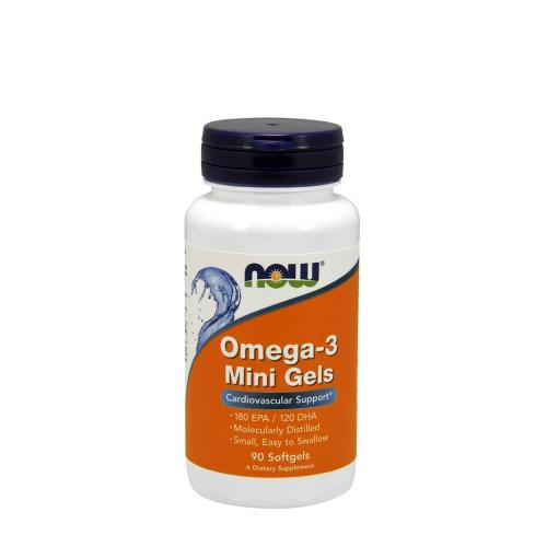 Now Foods Omega-3 Természetes Halolaj Koncentrátum (90 Lágykapszula)