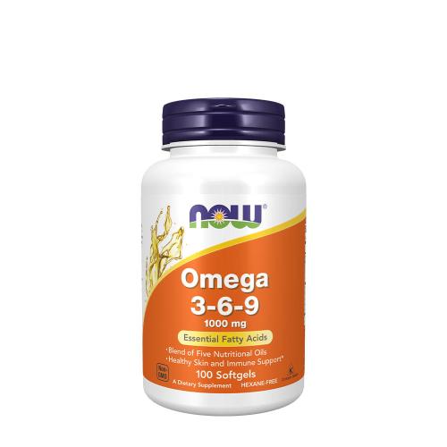Now Foods Omega 3-6-9 1000 mg (100 Lágykapszula)