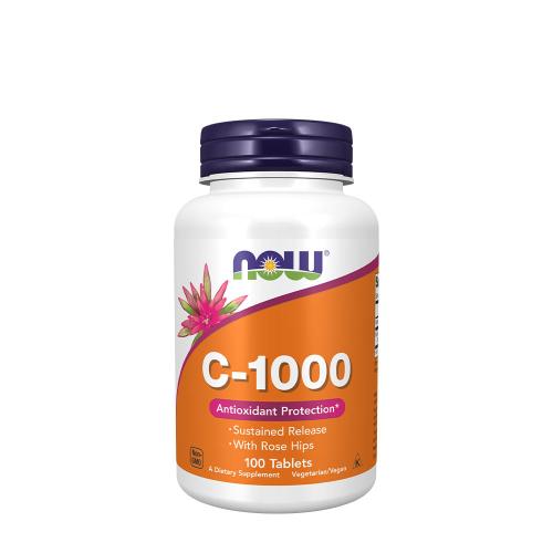 Now Foods Nyújtott hatású C-vitamin 1000 mg Csipkebogyóval (100 Tabletta)