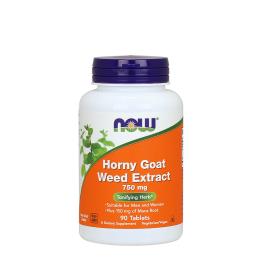   Now Foods Horny Goat Weed Extract - Püspöksüveg Kivonat 750 mg (90 Tabletta)