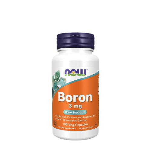 Now Foods Bór 3 mg kapszula - Boron (100 Kapszula)
