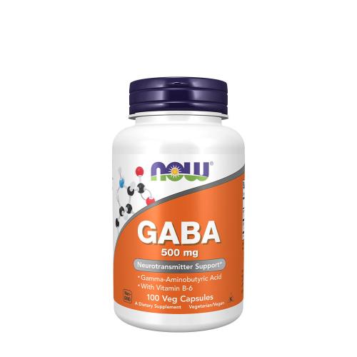 Now Foods Gaba 500 mg - Gamma-amino-vajsav (100 Veg Kapszula)