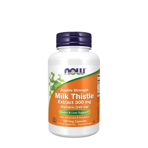 Now Foods Máriatövis kivonat 300 mg - Milk Thistle Extract, Double Strength 300 mg (100 Veg Kapszula)