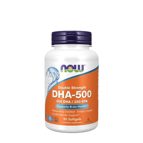 Now Foods DHA-500, Double Strength - Extra Erős Omega-3 Zsírsavak (90 Lágykapszula)