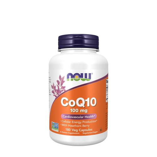 Now Foods CoQ10 100 mg with Hawthorn Berry - Q10 Koenzim Galagonyával (180 Veg Kapszula)