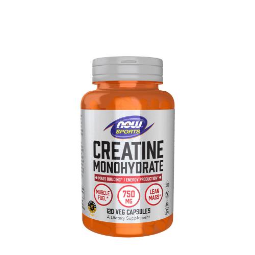 Now Foods Creatine Monohydrate 750 mg - Kreatin-monohidrát (120 Veg Kapszula)