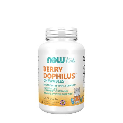 Now Foods BerryDophilus™ - Probiotikum rágótabletta Gyermekeknek (120 Rágótabletta)