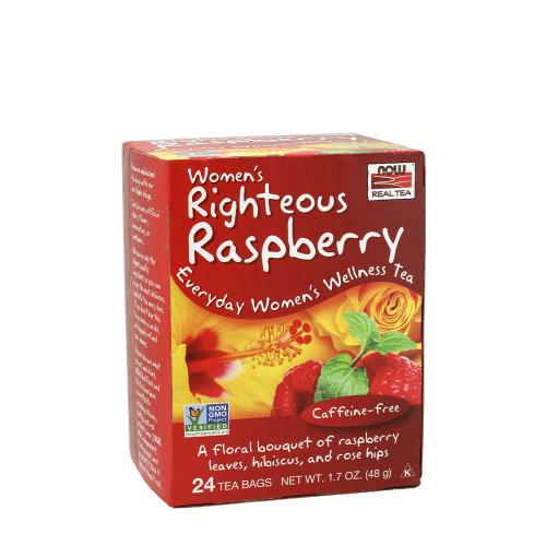 Now Foods Women's Righteous Raspberry Frissítő Tea Nőknek (48 g)