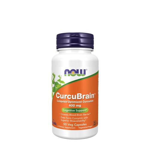 Now Foods Kurkumin 400 mg kapszula - CurcuBrain (50 Veg Kapszula)