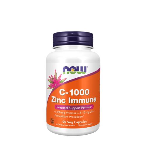 Now Foods C-1000 Zinc Immune - Immunvédelem (90 Veg Kapszula)