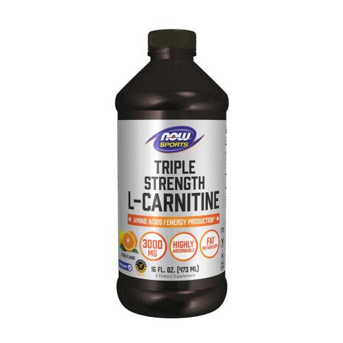Now Foods Folyékony L-karnitin - L-Carnitine, Triple Strength Liquid (473 ml, Citrus)