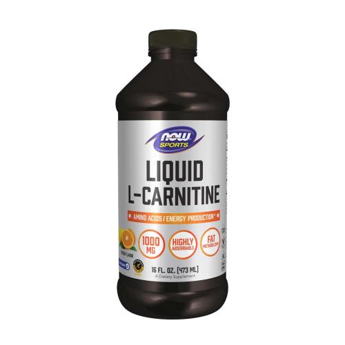 Now Foods Folyékony L-karnitin - L-Carnitine Liquid 1000 mg (473 ml, Citrus)