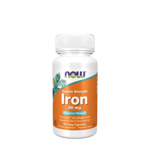 Now Foods Iron 36 mg Ferrochel (R) (90 Kapszula)