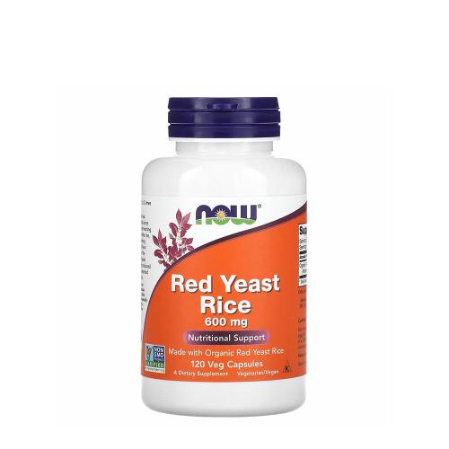 Now Foods Vörös Rizs Élesztő 600 mg kapszula - Red Yeast Rice 600 mg (120 Veg Kapszula)