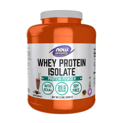 Now Foods Whey Protein Isolate -Tejsavófehérje izolátum (2268 g, Csokoládé)