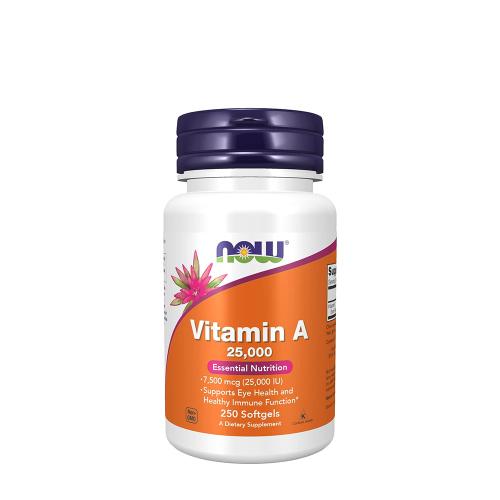 Now Foods A-vitamin 25000 IU (250 Lágykapszula)