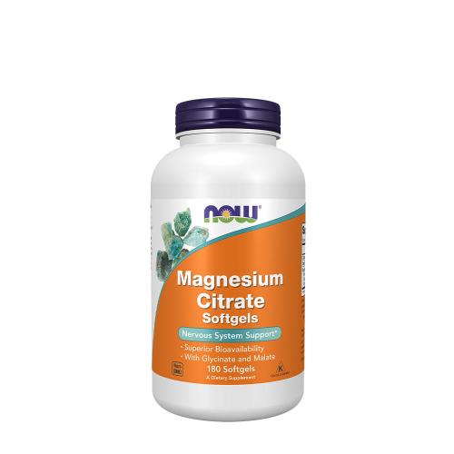 Now Foods Magnesium Citrate 134mg (180 Lágykapszula)