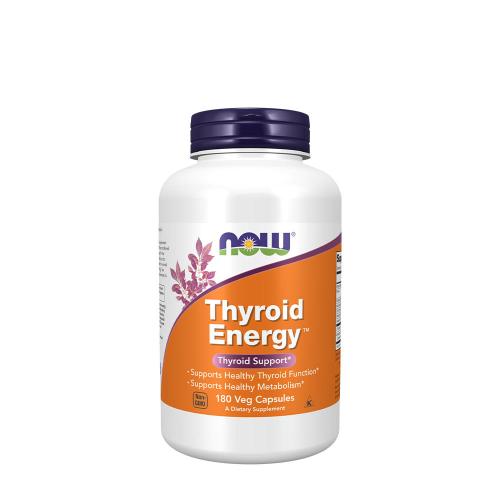 Now Foods Thyroid Energy™ - Jód és Tirozin komplex (180 Veg Kapszula)