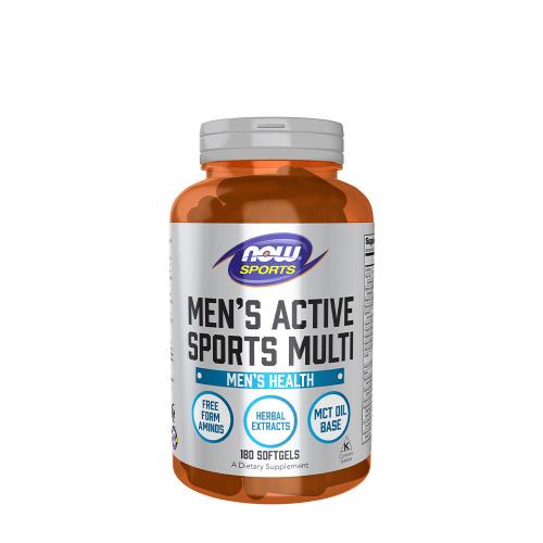 Now Foods Men's Active Sports Multivitamin Férfiaknak (180 Lágykapszula)