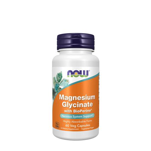 Now Foods Magnesium Glycinate with BioPerine®  (60 Kapszula)