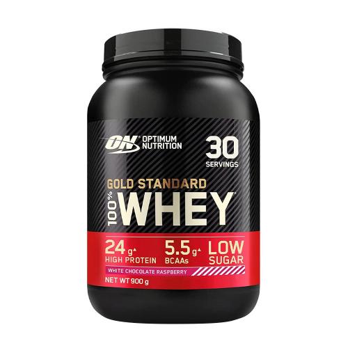 Optimum Nutrition Gold Standard 100% Whey™ Tejsavó Fehérje (900 g, Fehér Csokoládé & Málna)