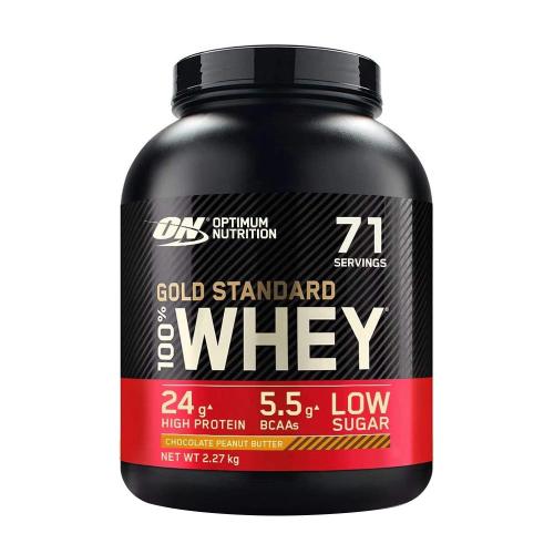 Optimum Nutrition Gold Standard 100% Whey™ Tejsavó Fehérje (2.27 kg, Csokoládés Mogyoróvaj)