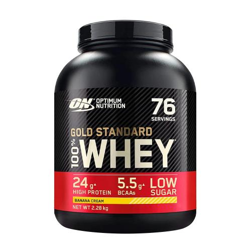 Optimum Nutrition Gold Standard 100% Whey™ Tejsavó Fehérje (2.27 kg, Krémes Banán)