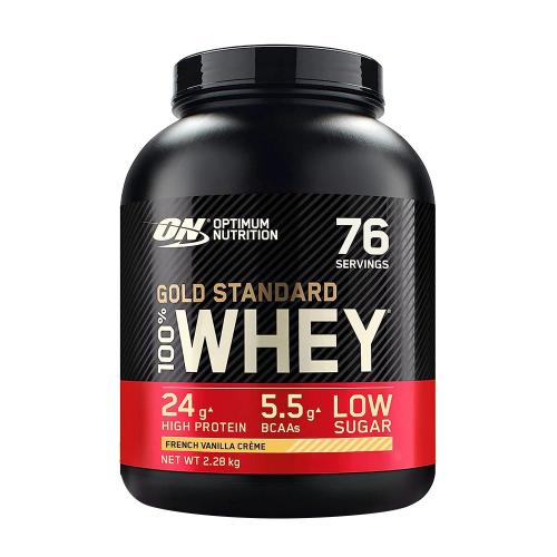 Optimum Nutrition Gold Standard 100% Whey™ Tejsavó Fehérje (2.27 kg, Krémes Francia Vanília)