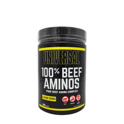 Universal Nutrition 100% Beef Aminos™ - Marhahús Izolátum Aminosav (400 Tabletta)