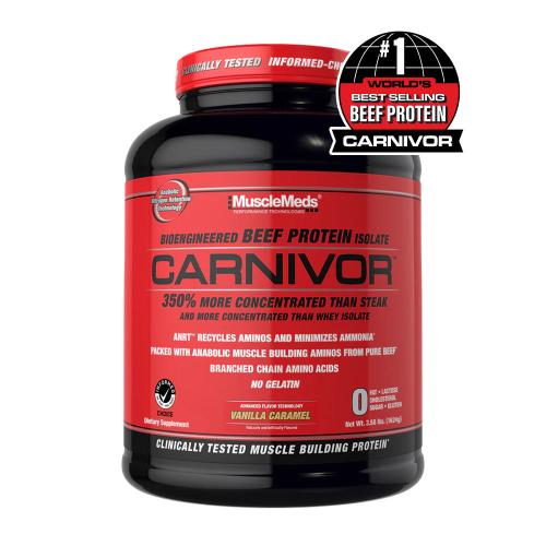 MuscleMeds Carnivor™ - Hidrolizált Marhafehérje (1624 g, Vaníliás Karamell)