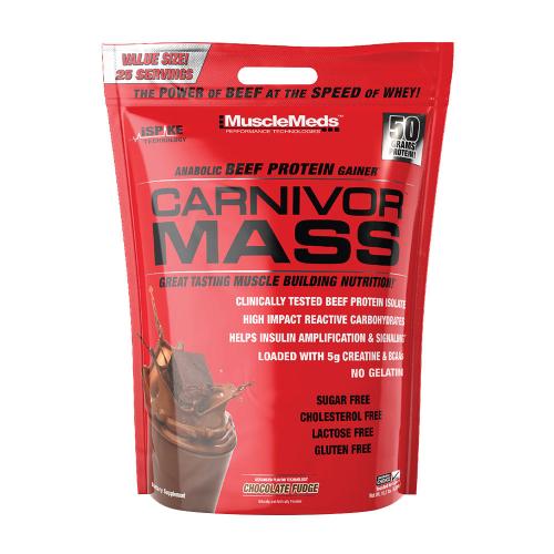 Carnivor™ Mass - Marhafehérje Alapú Tömegnövelő (4.53 kg, Csokoládés Fudge)