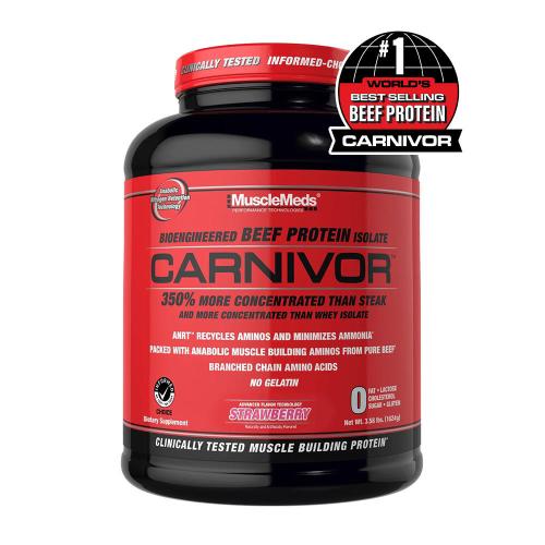 MuscleMeds Carnivor™ - Hidrolizált Marhafehérje (1624 g, Eper)