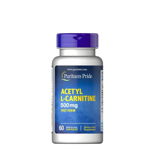 Puritan's Pride Acetil-L-karnitin (Acetyl L-Carnitine) 500 mg (60 Kapszula)