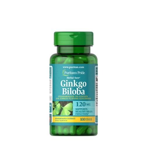 Puritan's Pride Ginkgo Biloba - Páfrányfenyő Kivonat 120 mg (100 Kapszula)