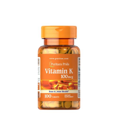 Puritan's Pride K-vitamin 100 mcg (100 Tabletta)
