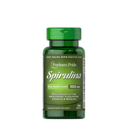 Puritan's Pride Spirulina 500 mg - Alga Kivonat (100 Tabletta)