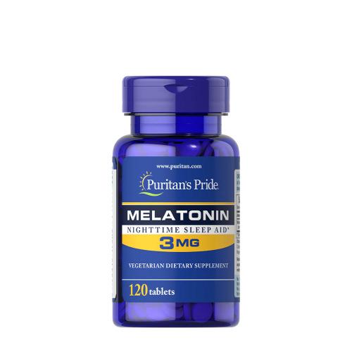 Puritan's Pride Melatonin 3 mg - Alvás Támogató Vitamin (120 Tabletta)