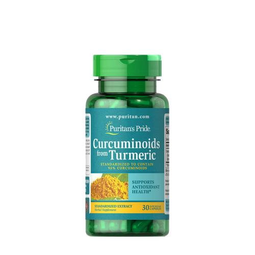 Puritan's Pride Kurkuma Kivonat kapszula - Turmeric Curcumin Standardized Extract 500 mg (30 Kapszula)