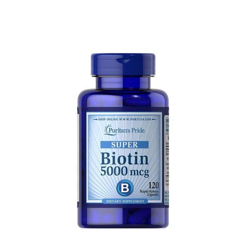 Biotin 5000 mcg kapszula - B7-vitamin (120 Kapszula)